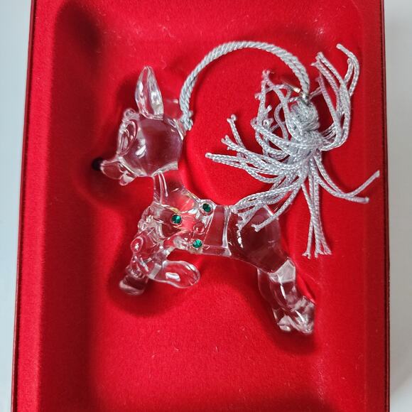 Lenox Crystal Color Gems Rudolph the Red Nosed Reindeer Christmas Ornament - Picture 4 of 7